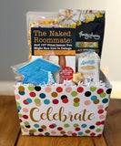 Happy Graduation basket (LG) with custom graduation cookie. Please allow up to a week for basket to be ready.